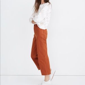 Madewell Slim Emmett Wide-Leg Crop Pants NWT